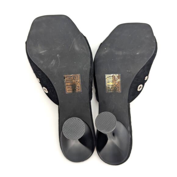 Jeffrey Campbell Odom Studded Slide Sandal Women's Black Size US5.5 EU36 - Picture 9 of 13